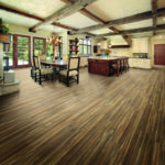Horizen Flooring presents to you a picture of a luxury vinyl plank flooring, manufactured by Eagle Creek Floors. Color: Acacia Nutmeg