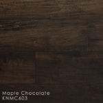Horizen Flooring presents to you a picture of a 12mm Laminate flooring, manufactured by Knoas Flooring. Color: Maple Chocolate.