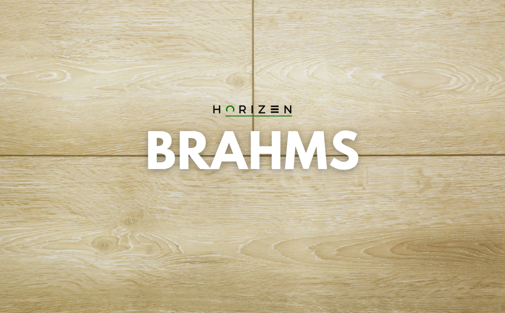 Horizen Flooring presents to you a picture of a quality wide plank Brahms luxury vinyl plank. NovoCore Q XXL Tango collection features a wide range of colors & designs that will compliment any interior. Natural wood grain synchronized surface allow for an authentic hardwood look & feel. This collection features a 0.3″ / 7.5 mm overall thickness and a durable 22 mil / 0.55 mm wear layer for residential and commercial applications.