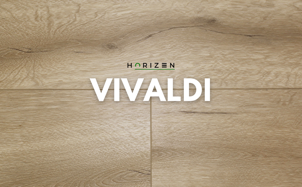 Horizen Flooring presents to you a picture of a quality wide plank Vivaldi luxury vinyl plank. NovoCore Q XXL Tango collection features a wide range of colors & designs that will compliment any interior. Natural wood grain synchronized surface allow for an authentic hardwood look & feel. This collection features a 0.3″ / 7.5 mm overall thickness and a durable 22 mil / 0.55 mm wear layer for residential and commercial applications.
