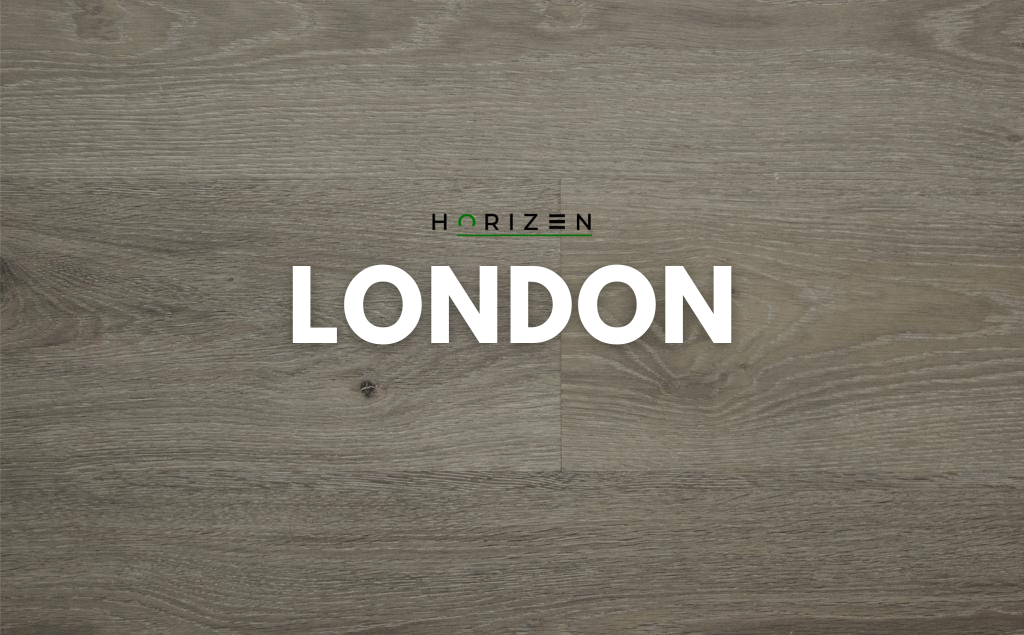 Horizen Flooring presents to you a picture of a quality wide plank London luxury vinyl plank. NovoCore Premium EIR collection features a wide range of colors & designs that will compliment any interior. Natural wood grain synchronized surface allow for an authentic hardwood look & feel. This collection features a 0.25″ / 6.5 mm overall thickness and a durable 22 mil / 0.55 mm wear layer for residential and commercial applications.