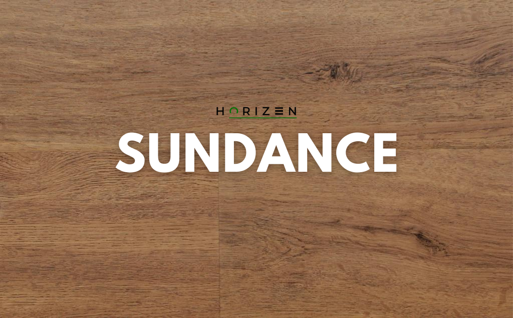 Horizen Flooring presents to you a picture of a quality wide plank Sundance luxury vinyl plank. NovoCore Premium EIR collection features a wide range of colors & designs that will compliment any interior. Natural wood grain synchronized surface allow for an authentic hardwood look & feel. This collection features a 0.25″ / 6.5 mm overall thickness and a durable 22 mil / 0.55 mm wear layer for residential and commercial applications.