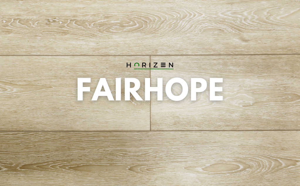 Horizen Flooring presents to you a picture of a quality wide plank Fairhope luxury vinyl plank. NovoCore Q Merengue collection features a wide range of colors & designs that will compliment any interior. Natural wood grain synchronized surface allow for an authentic hardwood look & feel. This collection features a 0.3″ / 7.5 mm overall thickness and a durable 22 mil / 0.55 mm wear layer for residential and commercial applications.