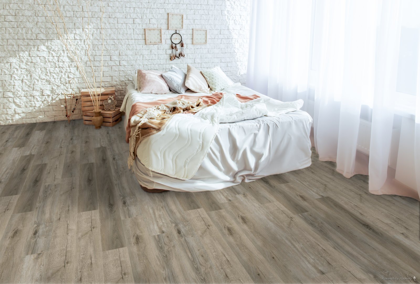 Horizen Flooring presents to you a picture of a quality wide plank Aspen Hollow luxury vinyl plank. NovoCore Premium EIR collection features a wide range of colors & designs that will compliment any interior. Natural wood grain synchronized surface allow for an authentic hardwood look & feel. This collection features a 0.25″ / 6.5 mm overall thickness and a durable 22 mil / 0.55 mm wear layer for residential and commercial applications.