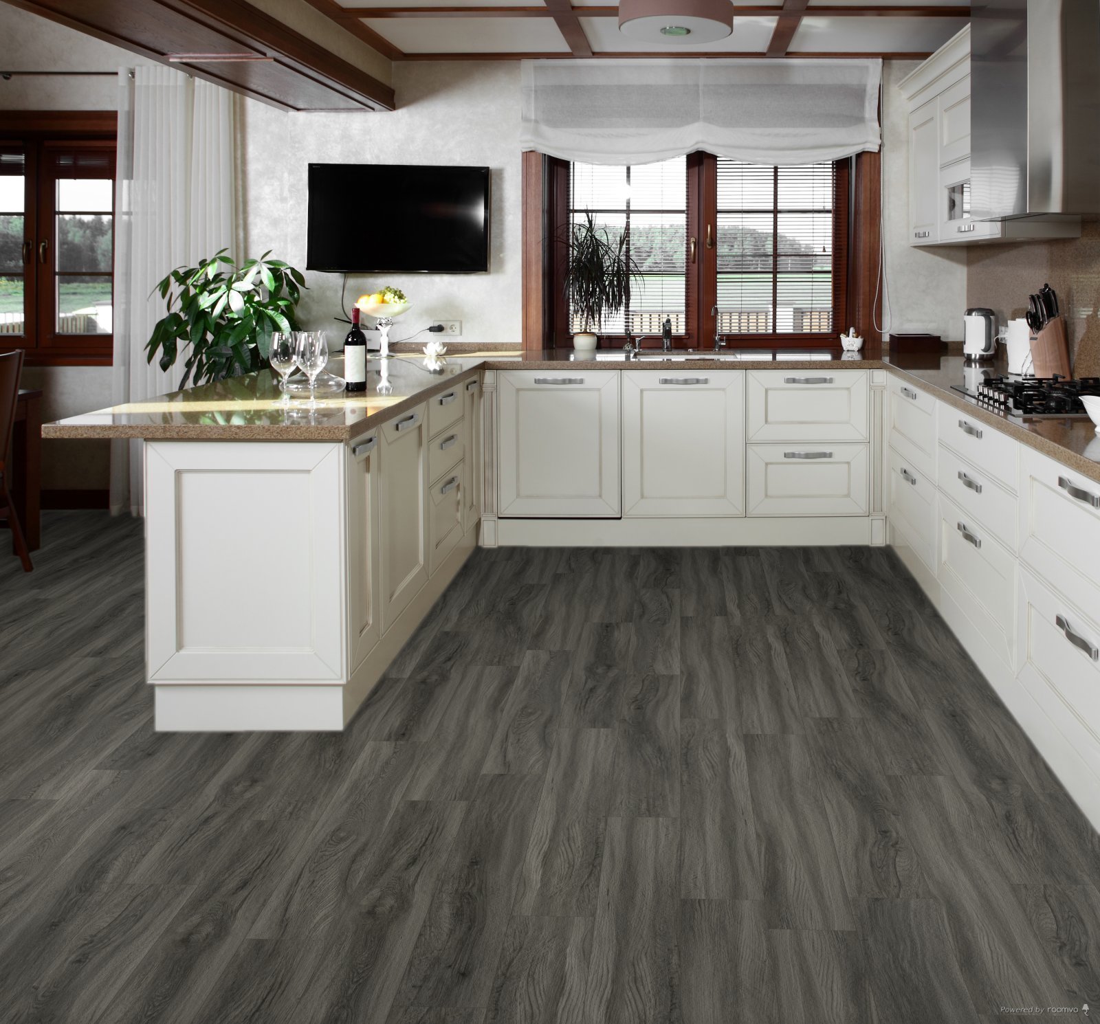 Horizen Flooring presents to you a picture of a quality wide plank Cambridge luxury vinyl plank. NovoCore Premium EIR collection features a wide range of colors & designs that will compliment any interior. Natural wood grain synchronized surface allow for an authentic hardwood look & feel. This collection features a 0.25″ / 6.5 mm overall thickness and a durable 22 mil / 0.55 mm wear layer for residential and commercial applications.