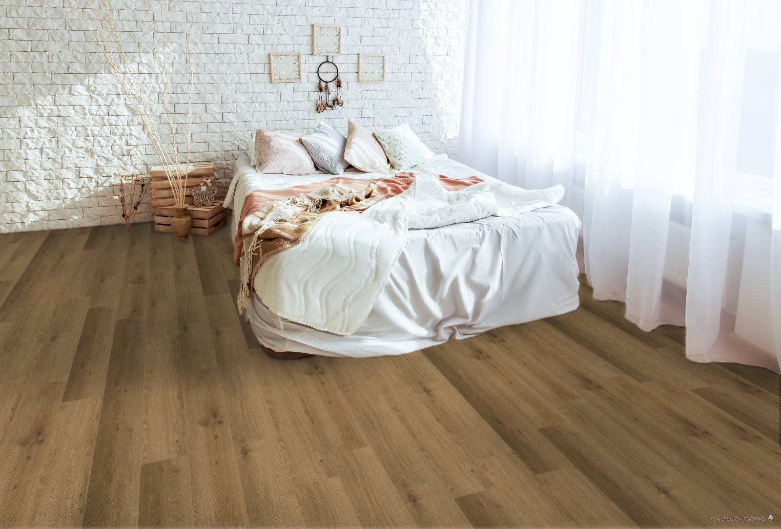 Horizen Flooring presents to you a picture of a quality wide plank Camelthorne luxury vinyl plank. NovoCore Premium EIR collection features a wide range of colors & designs that will compliment any interior. Natural wood grain synchronized surface allow for an authentic hardwood look & feel. This collection features a 0.25″ / 6.5 mm overall thickness and a durable 22 mil / 0.55 mm wear layer for residential and commercial applications.