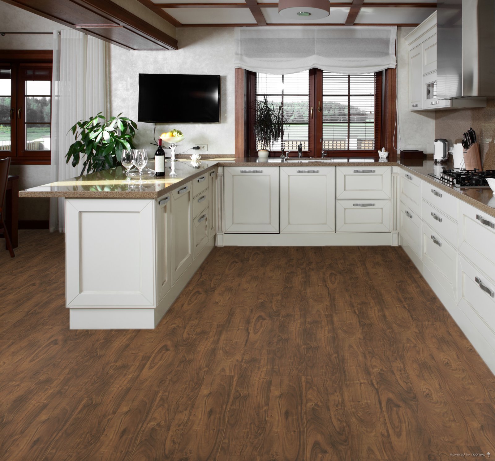 Horizen Flooring presents to you a picture of a quality wide plank Chapel Hill luxury vinyl plank. NovoCore Premium EIR collection features a wide range of colors & designs that will compliment any interior. Natural wood grain synchronized surface allow for an authentic hardwood look & feel. This collection features a 0.25″ / 6.5 mm overall thickness and a durable 22 mil / 0.55 mm wear layer for residential and commercial applications.