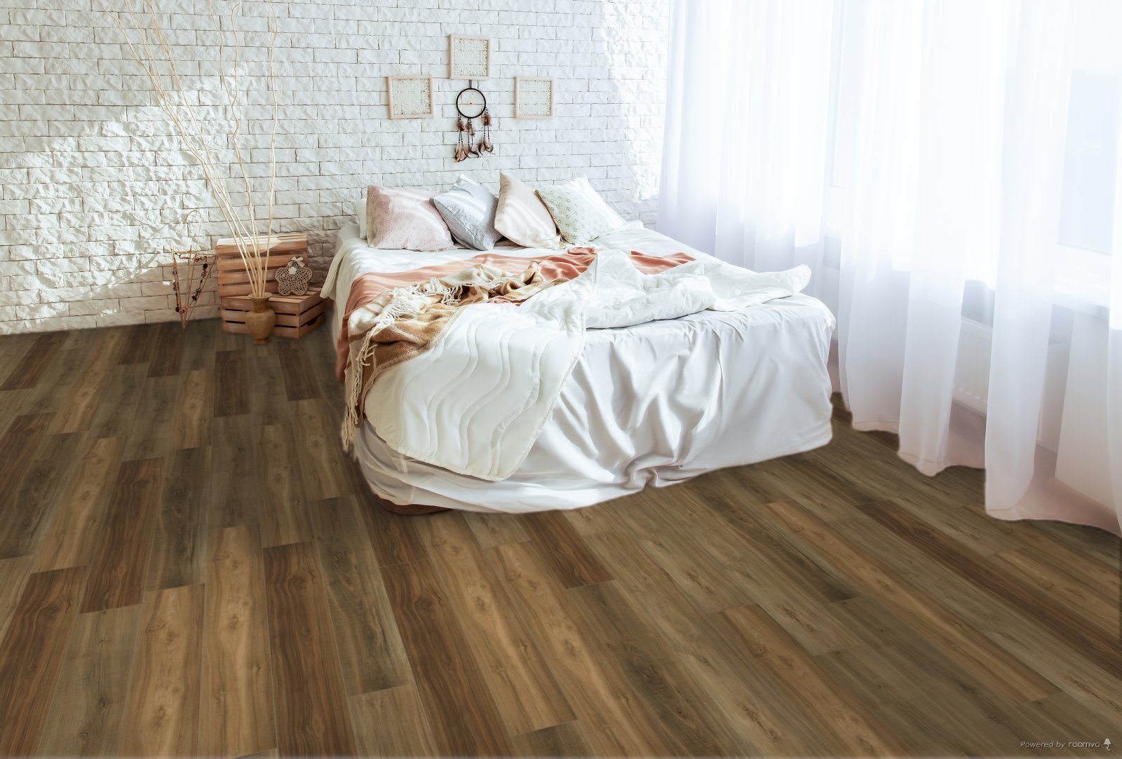 Horizen Flooring presents to you a picture of a quality wide plank Haw River luxury vinyl plank. NovoCore Premium EIR collection features a wide range of colors & designs that will compliment any interior. Natural wood grain synchronized surface allow for an authentic hardwood look & feel. This collection features a 0.25″ / 6.5 mm overall thickness and a durable 22 mil / 0.55 mm wear layer for residential and commercial applications.