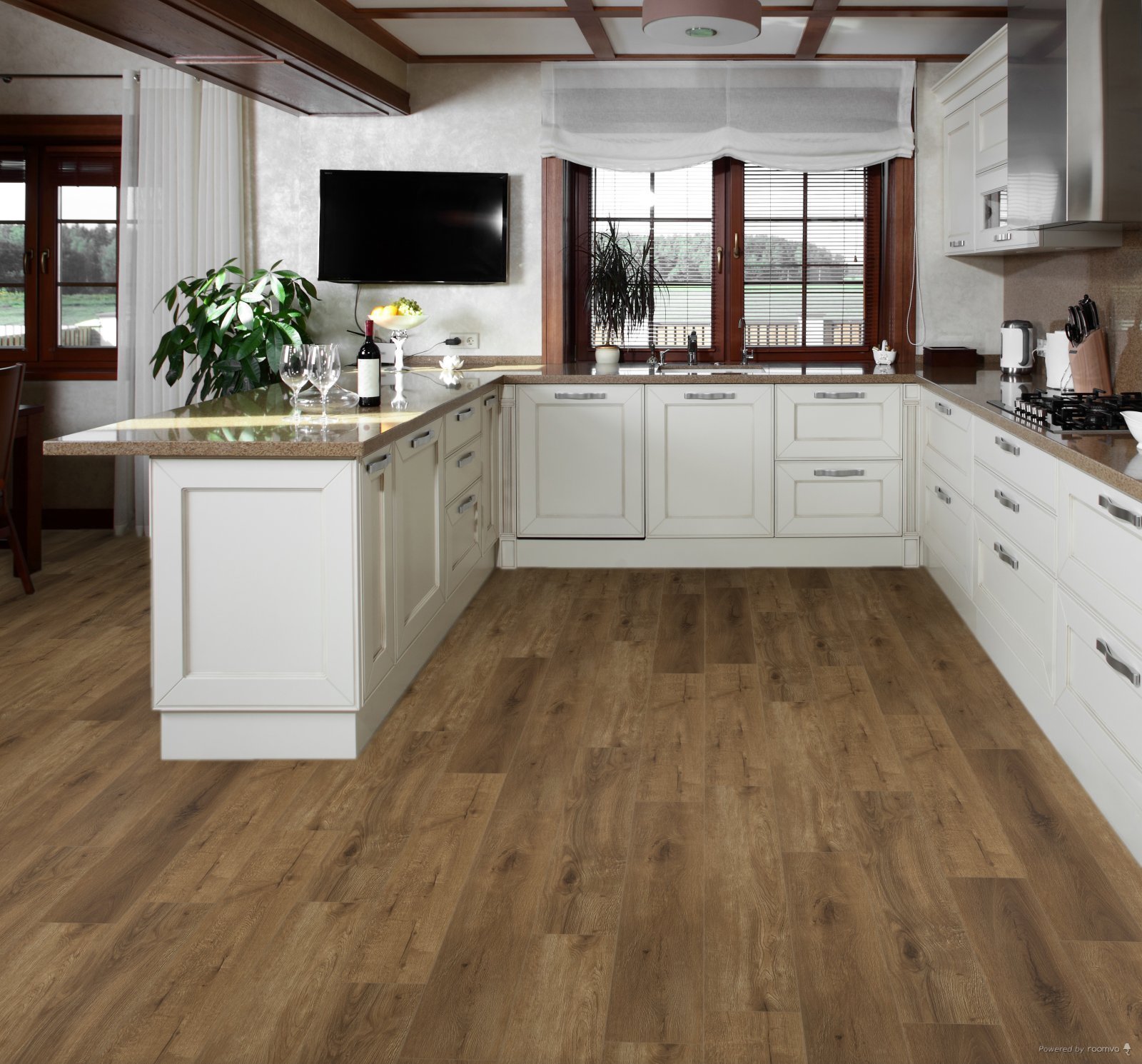 Horizen Flooring presents to you a picture of a quality wide plank Waycross luxury vinyl plank. NovoCore Premium EIR collection features a wide range of colors & designs that will compliment any interior. Natural wood grain synchronized surface allow for an authentic hardwood look & feel. This collection features a 0.25″ / 6.5 mm overall thickness and a durable 22 mil / 0.55 mm wear layer for residential and commercial applications.