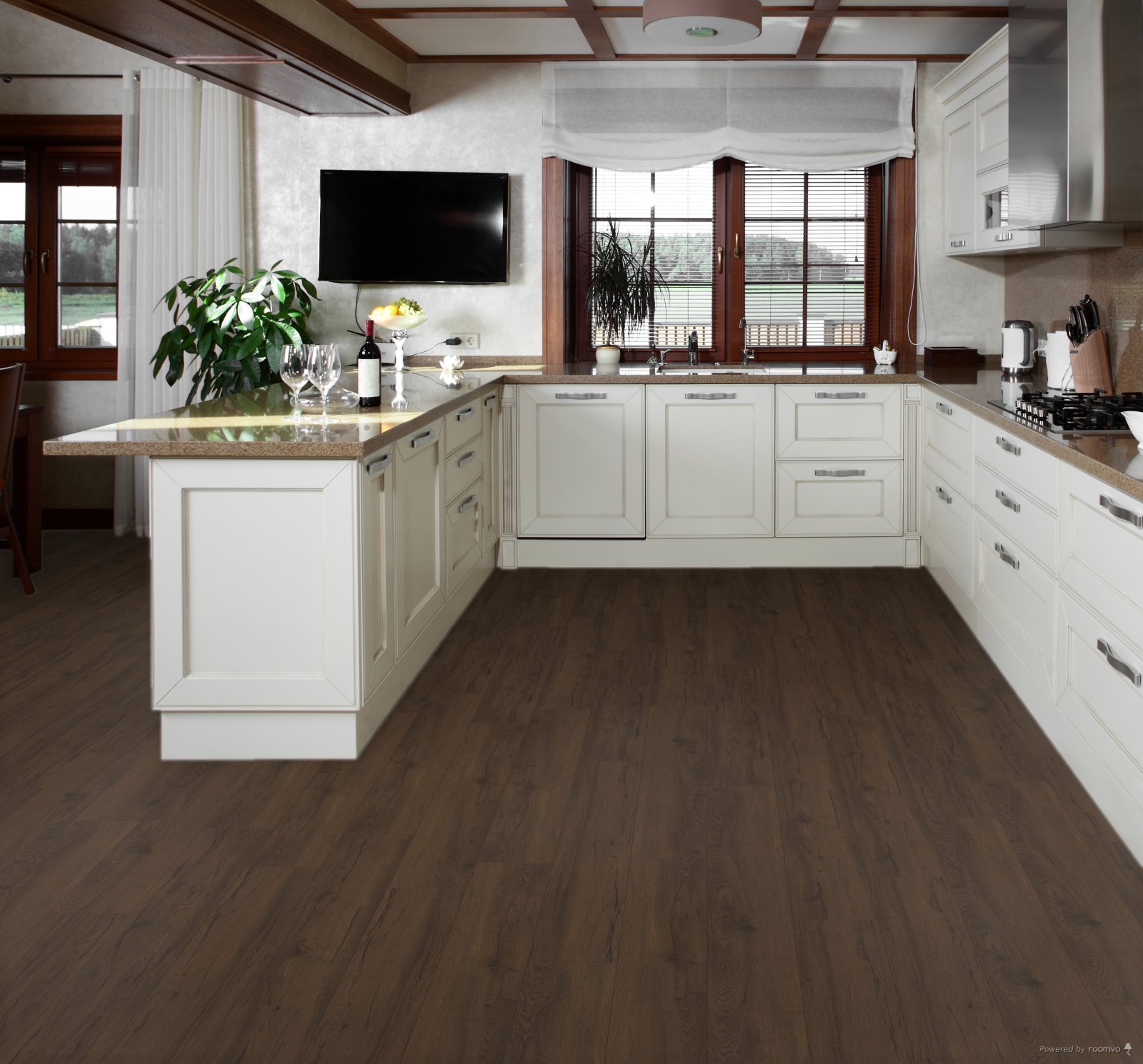 Horizen Flooring presents to you a picture of a quality wide plank Winchester luxury vinyl plank. NovoCore Premium EIR collection features a wide range of colors & designs that will compliment any interior. Natural wood grain synchronized surface allow for an authentic hardwood look & feel. This collection features a 0.25″ / 6.5 mm overall thickness and a durable 22 mil / 0.55 mm wear layer for residential and commercial applications.