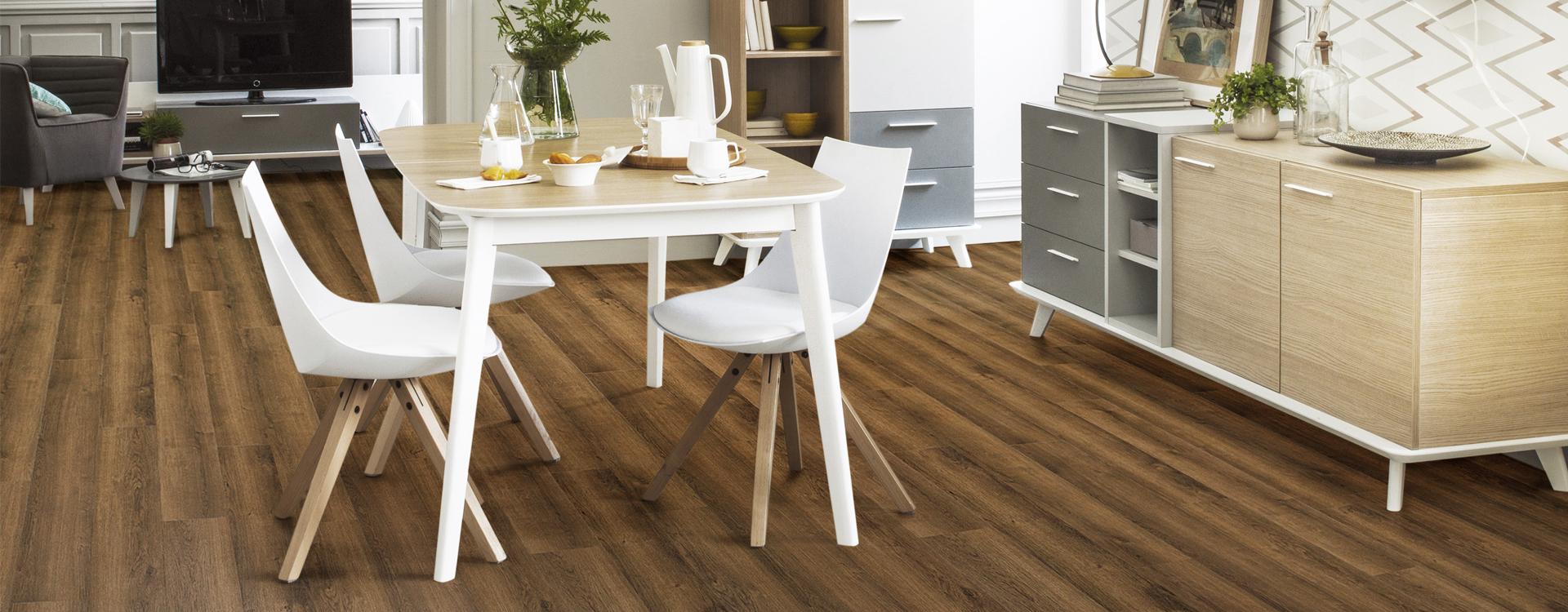 Horizen Flooring presents to you a picture of a quality wide plank Fawn luxury vinyl plank. NovoCore Premium collection features a wide range of colors & designs that will compliment any interior. Natural wood grain synchronized surface allow for an authentic hardwood look & feel. This collection features a 0.25″ / 6.5 mm overall thickness and a durable 22 mil / 0.55 mm wear layer for residential and commercial applications.