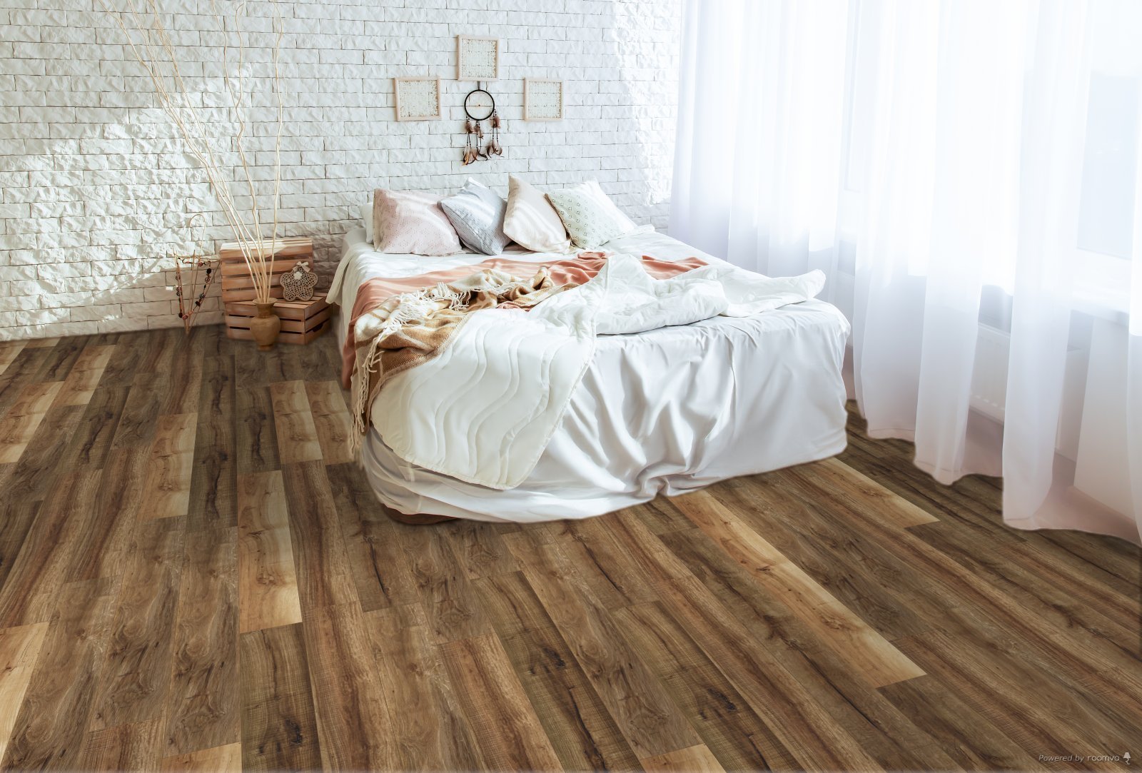 Horizen Flooring presents to you a picture of a quality wide plank Janeiro luxury vinyl plank. NovoCore Premium collection features a wide range of colors & designs that will compliment any interior. Natural wood grain synchronized surface allow for an authentic hardwood look & feel. This collection features a 0.25″ / 6.5 mm overall thickness and a durable 22 mil / 0.55 mm wear layer for residential and commercial applications.