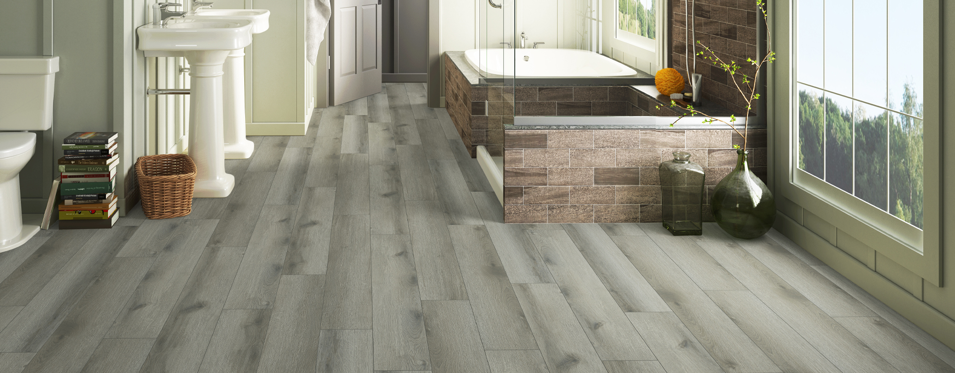 Horizen Flooring presents to you a picture of a quality wide plank Baileys Harbor luxury vinyl plank. NovoCore Q Merengue collection features a wide range of colors & designs that will compliment any interior. Natural wood grain synchronized surface allow for an authentic hardwood look & feel. This collection features a 0.3″ / 7.5 mm overall thickness and a durable 22 mil / 0.55 mm wear layer for residential and commercial applications.