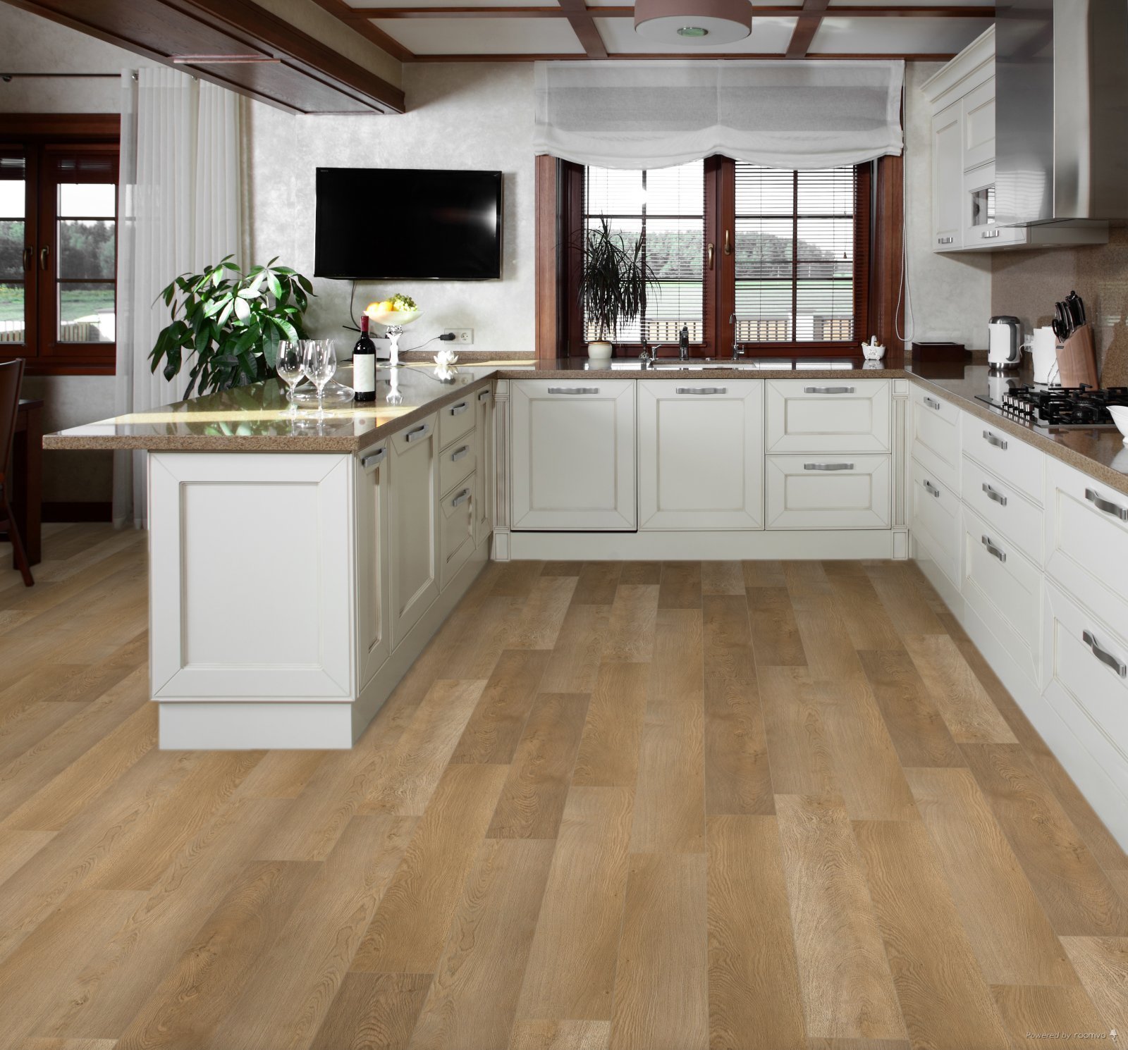 Horizen Flooring presents to you a picture of a quality wide plank Camden luxury vinyl plank. NovoCore Q Merengue collection features a wide range of colors & designs that will compliment any interior. Natural wood grain synchronized surface allow for an authentic hardwood look & feel. This collection features a 0.3″ / 7.5 mm overall thickness and a durable 22 mil / 0.55 mm wear layer for residential and commercial applications.