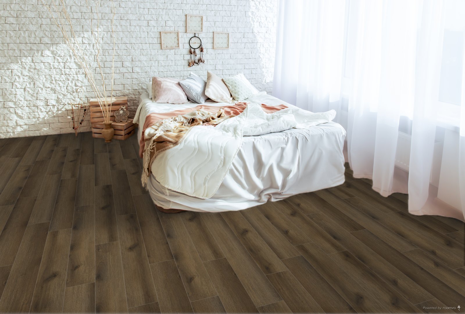 Horizen Flooring presents to you a picture of a quality wide plank Meredith luxury vinyl plank. NovoCore Q Merengue collection features a wide range of colors & designs that will compliment any interior. Natural wood grain synchronized surface allow for an authentic hardwood look & feel. This collection features a 0.3″ / 7.5 mm overall thickness and a durable 22 mil / 0.55 mm wear layer for residential and commercial applications.
