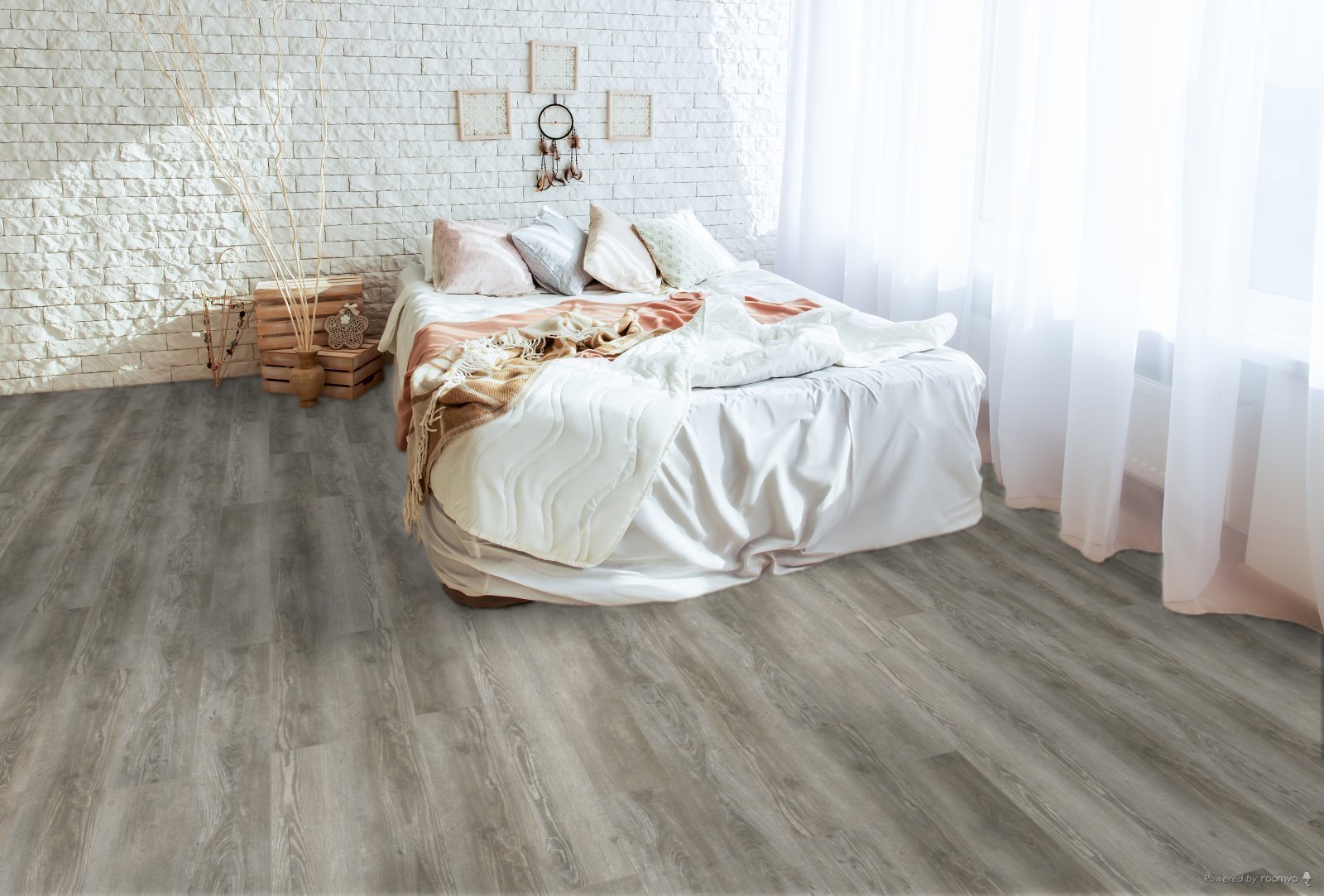 Horizen Flooring presents to you a picture of a quality wide plank Pacific Grove luxury vinyl plank. NovoCore Q Merengue collection features a wide range of colors & designs that will compliment any interior. Natural wood grain synchronized surface allow for an authentic hardwood look & feel. This collection features a 0.3″ / 7.5 mm overall thickness and a durable 22 mil / 0.55 mm wear layer for residential and commercial applications.