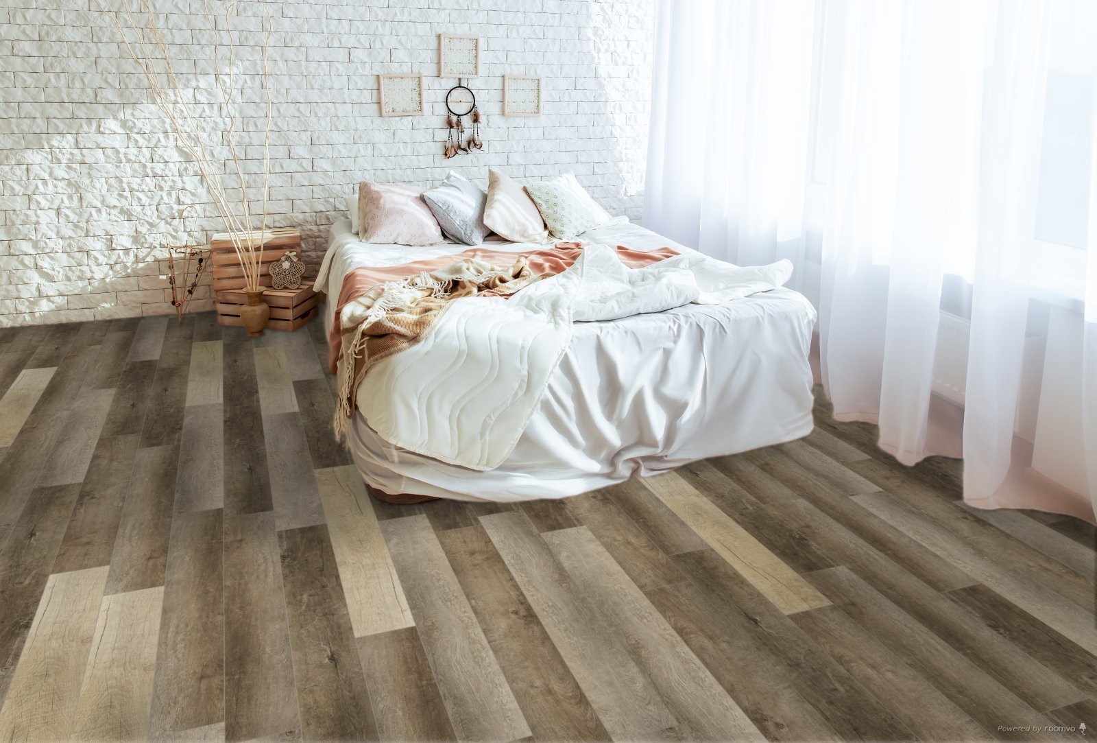 Horizen Flooring presents to you a picture of a quality wide plank Whiteville luxury vinyl plank. NovoCore Q Merengue collection features a wide range of colors & designs that will compliment any interior. Natural wood grain synchronized surface allow for an authentic hardwood look & feel. This collection features a 0.3″ / 7.5 mm overall thickness and a durable 22 mil / 0.55 mm wear layer for residential and commercial applications.
