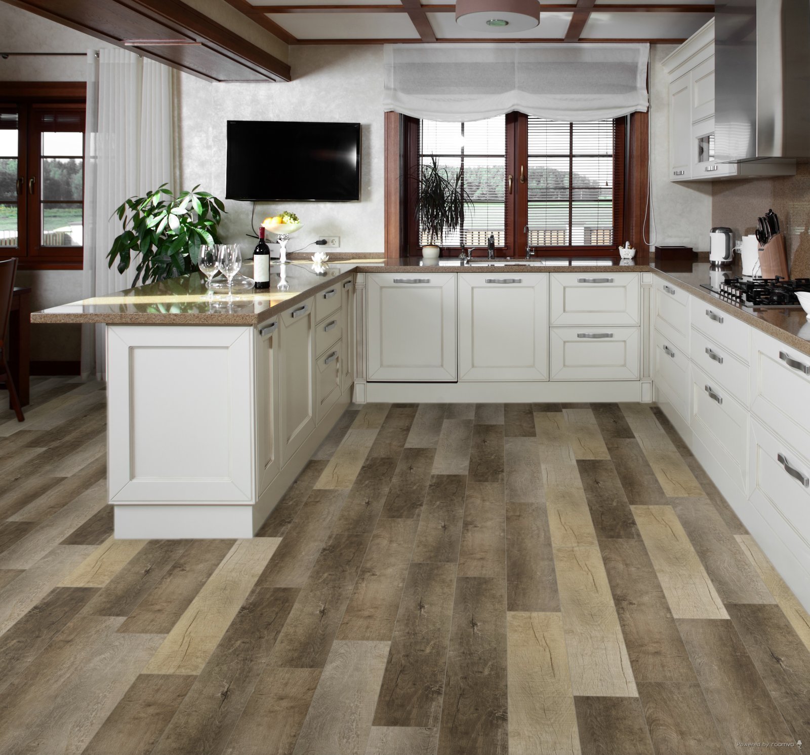 Horizen Flooring presents to you a picture of a quality wide plank Whiteville luxury vinyl plank. NovoCore Q Merengue collection features a wide range of colors & designs that will compliment any interior. Natural wood grain synchronized surface allow for an authentic hardwood look & feel. This collection features a 0.3″ / 7.5 mm overall thickness and a durable 22 mil / 0.55 mm wear layer for residential and commercial applications.
