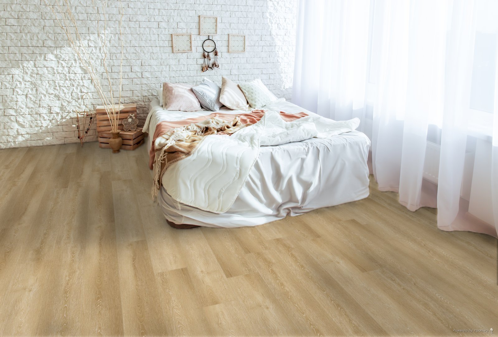 Horizen Flooring presents to you a picture of a quality wide plank Brahms luxury vinyl plank. NovoCore Q XXL Tango collection features a wide range of colors & designs that will compliment any interior. Natural wood grain synchronized surface allow for an authentic hardwood look & feel. This collection features a 0.3″ / 7.5 mm overall thickness and a durable 22 mil / 0.55 mm wear layer for residential and commercial applications.