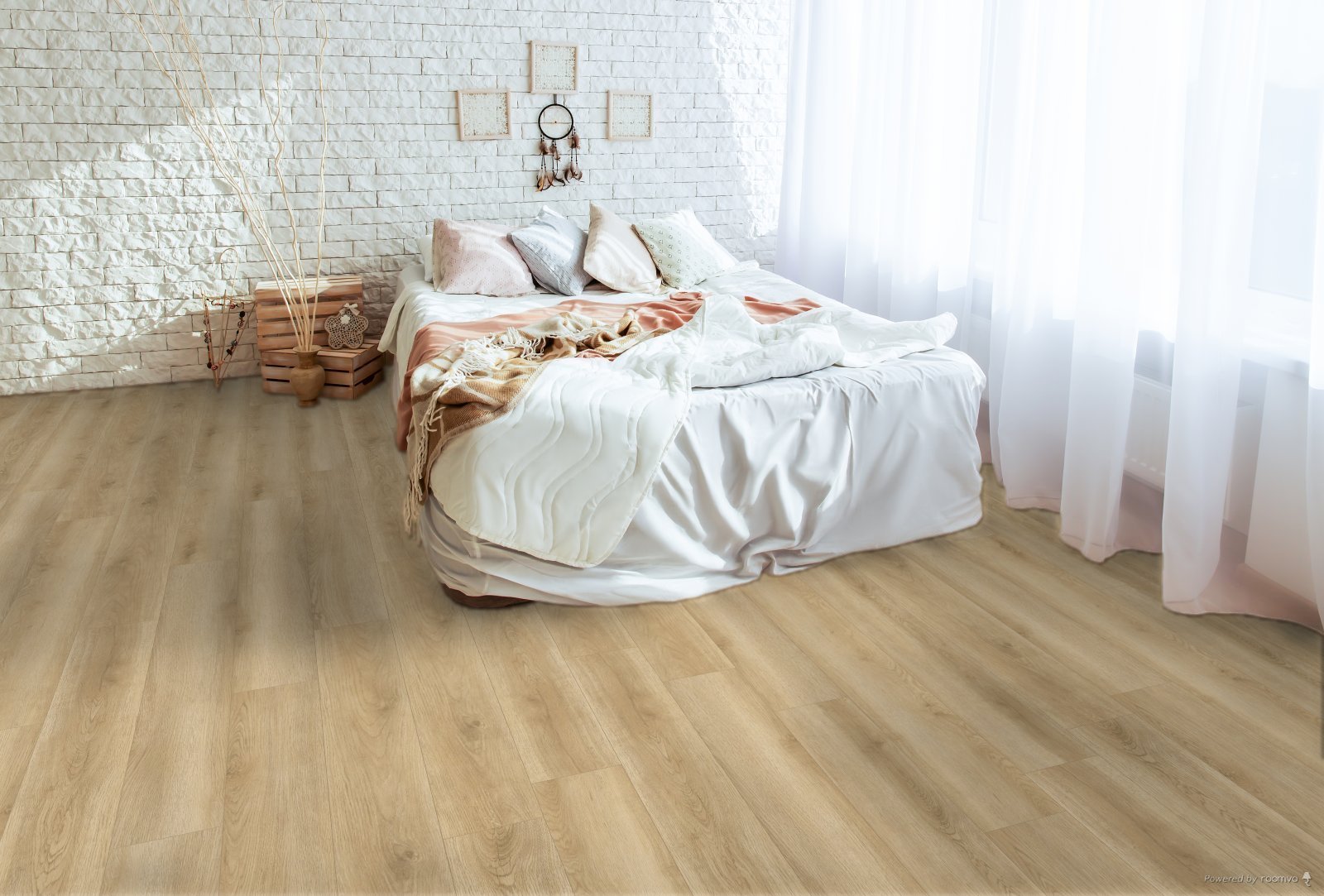 Horizen Flooring presents to you a picture of a quality wide plank Rossini luxury vinyl plank. NovoCore Q XXL Tango collection features a wide range of colors & designs that will compliment any interior. Natural wood grain synchronized surface allow for an authentic hardwood look & feel. This collection features a 0.3″ / 7.5 mm overall thickness and a durable 22 mil / 0.55 mm wear layer for residential and commercial applications.