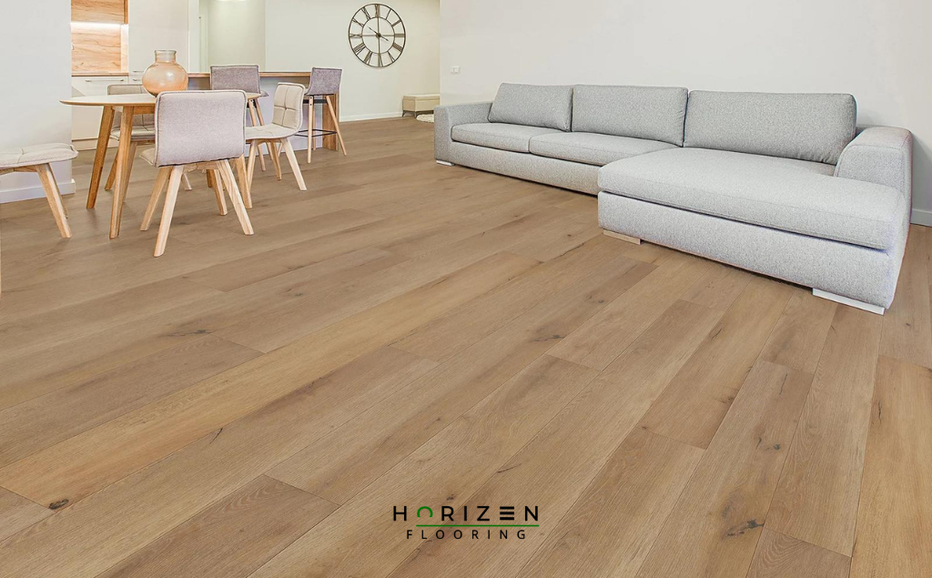 Horizen Flooring presents to you a picture of a quality wide plank Jade Lake luxury vinyl plank. LW Flooring Riverstone collection features a wide range of colours & designs that will compliment any interior. Natural wood grain synchronised surface allow for an authentic hardwood look & feel. This collection features a 5.5 mm overall thickness and a durable 20 mil wear layer for residential and commercial applications.