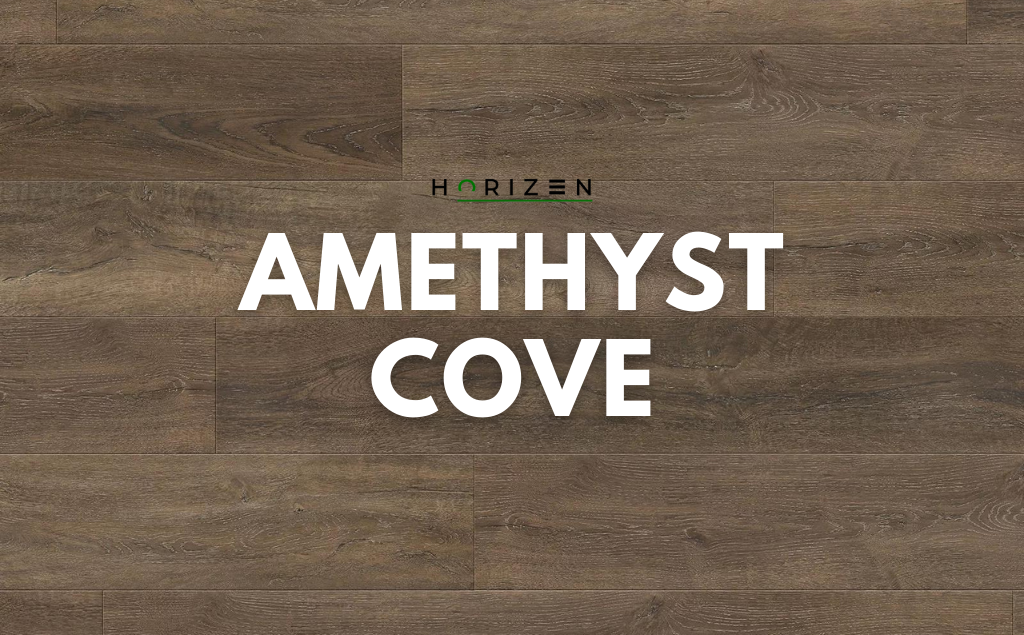 Horizen Flooring presents to you a picture of a quality wide plank Amethyst Cove luxury vinyl plank. LW Flooring Riverstone collection features a wide range of colours & designs that will compliment any interior. Natural wood grain synchronised surface allow for an authentic hardwood look & feel. This collection features a 5.5 mm overall thickness and a durable 20 mil wear layer for residential and commercial applications.