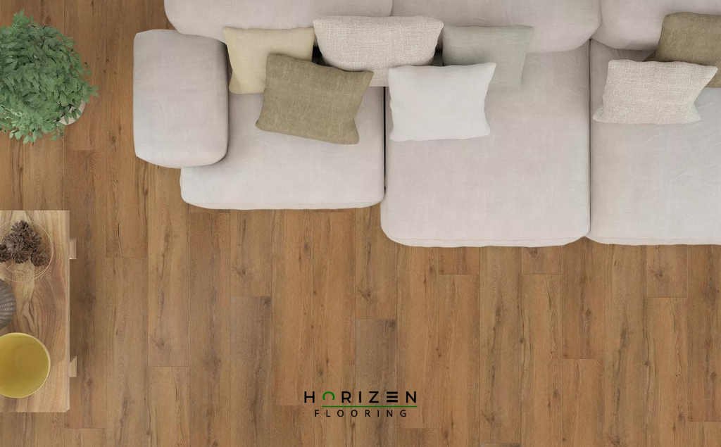 Horizen Flooring presents to you a picture of a quality wide plank Foxglove luxury vinyl plank. LW Flooring Riverside collection features a wide range of colours & designs that will compliment any interior. Natural wood grain synchronised surface allow for an authentic hardwood look & feel. This collection features a 7.8 mm overall thickness and a durable 20 mil wear layer for residential and commercial applications.