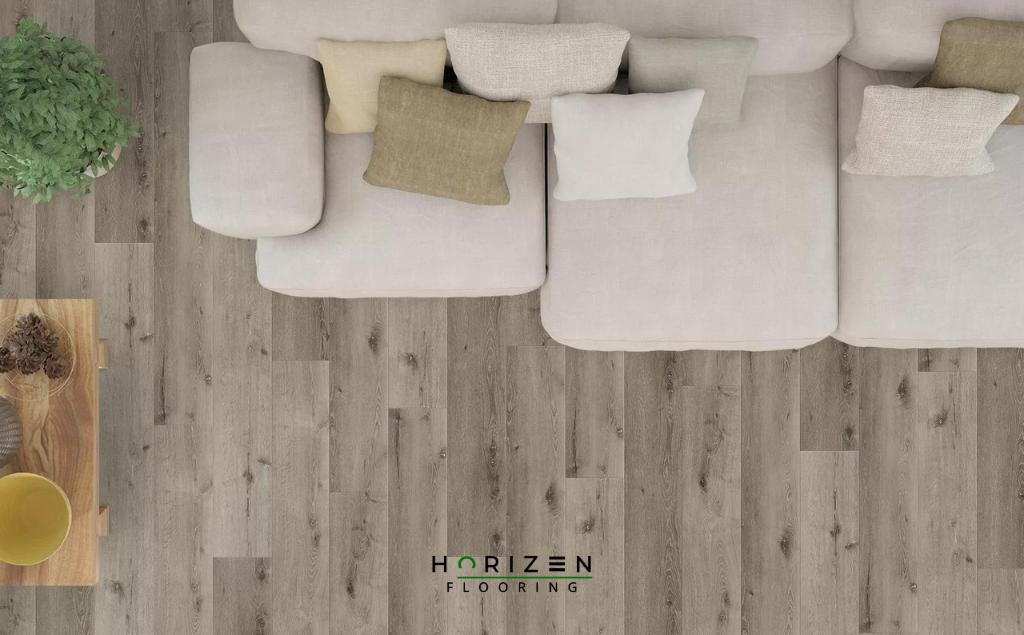Horizen Flooring presents to you a picture of a quality wide plank Anise luxury vinyl plank. LW Flooring Riverside collection features a wide range of colours & designs that will compliment any interior. Natural wood grain synchronised surface allow for an authentic hardwood look & feel. This collection features a 7.8 mm overall thickness and a durable 20 mil wear layer for residential and commercial applications.