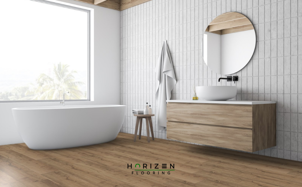 Horizen Flooring presents to you a picture of a quality wide plank Papyrus luxury vinyl plank. LW Flooring Riverside collection features a wide range of colours & designs that will compliment any interior. Natural wood grain synchronised surface allow for an authentic hardwood look & feel. This collection features a 7.8 mm overall thickness and a durable 20 mil wear layer for residential and commercial applications.